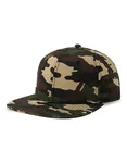 Recycled Polyester Snapback Cap – Camouflage/Black