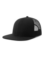 Atlantis Recycelte Snapback-Cap mit Mesh-Einsatz, Black/Black One Size, AT686 – Bild 2