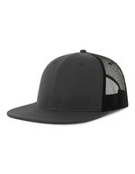 Atlantis Recycelte Snapback-Cap mit Mesh-Einsatz, Black/Black One Size, AT686 – Dark Grey/Black