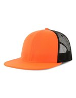 Atlantis Recycelte Snapback-Cap mit Mesh-Einsatz, Black/Black One Size, AT686 – Orange/Black