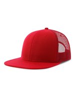 Atlantis Recycelte Snapback-Cap mit Mesh-Einsatz, Black/Black One Size, AT686 – Red/Red