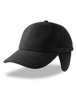 Atlantis Wintermütze mit Ohrenklappen aus Fleece – Black