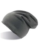 Atlantis Übergroße Beanie mit Rollsaum, Black One Size, AT700 – Dark Grey