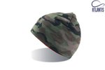 Atlantis Wendbarer Camouflage Beanie in Orange, Camouflage/Orange One Size, AT701 – Bild 3