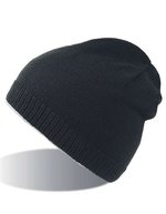 Atlantis Doppellagige Wintermütze mit Baumwoll-Jersey, Black One Size, AT708 – Bild 1