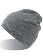 Atlantis Doppellagige Wintermütze mit Baumwoll-Jersey, Black One Size, AT708 – Gris