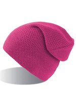 Atlantis Doppellagige Beanie-Mütze in Farbenvielfalt, Navy One Size, AT710 – Fuchsia