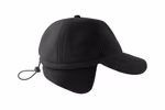 Atlantis Snow Flap Stopper Cap mit Ohrenklappen, Black One Size, AT719 – Bild 6
