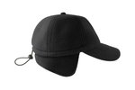 Atlantis Snow Flap Stopper Cap mit Ohrenklappen, Black One Size, AT719 – Bild 6