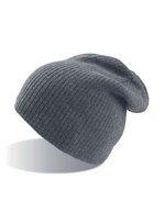 Atlantis Übergroße Brad Beanie in Melange-Optik, Black Melange One Size, AT727 – Grey Melange