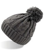 Atlantis Beanie Mütze mit Fleece-Innenfutter, Dark Grey One Size, AT765 – Gris fonce