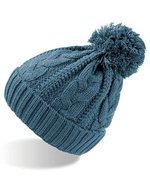 Atlantis Beanie Mütze mit Fleece-Innenfutter, Dark Grey One Size, AT765 – Turquoise