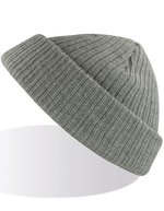 Atlantis Docker Beanie aus Polyacryl-Mix, Black One Size, AT796 – Light Grey Melange