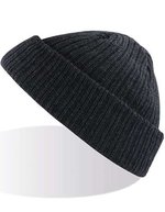 Atlantis Docker Beanie aus Polyacryl-Mix, Black One Size, AT796 – Navy Melange