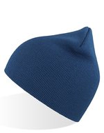 Atlantis Nachhaltige Recy Beanie Doppellagig, Black One Size, AT798 – Royal