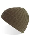 Atlantis Nachhaltiger Shore Beanie aus Rippstrick, Beige One Size, AT803 – Olive