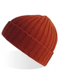 Atlantis Nachhaltiger Shore Beanie aus Rippstrick, Beige One Size, AT803 – Rusty