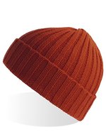 Atlantis Nachhaltiger Shore Beanie aus Rippstrick, Beige One Size, AT803 – Rusty
