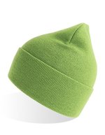 Atlantis Pure Beanie aus Recyclingmaterial, doppellagig, Acid Green One Size, AT805 – Bild 2