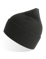 Atlantis Pure Beanie aus Recyclingmaterial, doppellagig, Acid Green One Size, AT805 – Dark Grey Melange