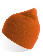 Atlantis Pure Beanie aus Recyclingmaterial, doppellagig, Acid Green One Size, AT805 – Orange