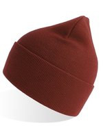 Atlantis Pure Beanie aus Recyclingmaterial, doppellagig, Acid Green One Size, AT805 – Rusty