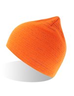 Reflektierender Beanie aus Recycling-Polyester – Orange Fluo