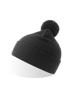 Wind-S Beanie with Pompom – Dark Grey