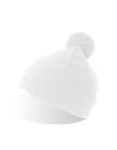Wind-S Beanie with Pompom – White