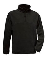 B&C COLLECTION Fleece-Pullover Highlander+ mit Kordelzug – Black