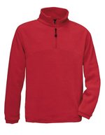 B&C COLLECTION Fleece-Pullover Highlander+ mit Kordelzug – Red