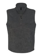 B&C COLLECTION Fleece Traveller+ Weste mit Reißverschluss – Charcoal (Solid)
