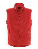 B&C COLLECTION Fleece Traveller+ Weste mit Reißverschluss – Red
