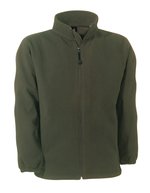 B&C COLLECTION Fleecejacke WindProtek mit Kordelzug – Olive