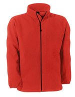 B&C COLLECTION Fleecejacke WindProtek mit Kordelzug – Red