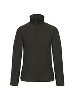 B&C COLLECTION Duo Microfleece Jacke mit Reißverschluss – Black