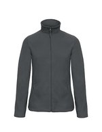 B&C COLLECTION Duo Microfleece Jacke mit Reißverschluss – Dark Grey (Solid)