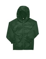 Kids #Reset Windbreaker – Bottle Green