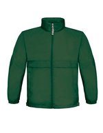 B&C COLLECTION Kinderjacke Sirocco, wasserabweisend, Nylon – Bottle Green