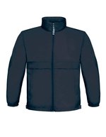 B&C COLLECTION Kinderjacke Sirocco, wasserabweisend, Nylon – Navy