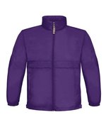 B&C COLLECTION Kinderjacke Sirocco, wasserabweisend, Nylon, Atoll 5/6 (110/116), BCJK950 – Purple