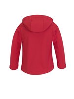B&C COLLECTION Softshelljacke mit abnehmbarer Kapuze für Kinder, Azure 5/6 (110/116), BCJK969 – Bild 4