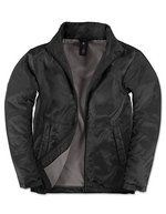 B&C COLLECTION Herrenjacke Multi-Active mit Antipilling-Fleece – Black/Warm Grey