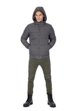 B&C COLLECTION Herrenjacke Superhood mit abnehmbarer Kapuze, Black/Cobalt Blue S, BCJM940 – Bild 1