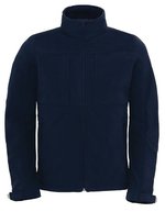 B&C COLLECTION Softshell-Jacke mit Balaclava-Kapuze für Herren – Navy