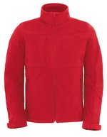 B&C COLLECTION Softshell-Jacke mit Balaclava-Kapuze für Herren – Red