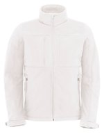 B&C COLLECTION Softshell-Jacke mit Balaclava-Kapuze für Herren, Azure S, BCJM950 – White
