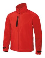 B&C COLLECTION X-Lite Softshelljacke mit Taschen für Herren – Deep Red