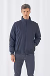 B&C COLLECTION Giacca bomber impermeabile con cappuccio, Black/Warm Grey S, BCJM961 – immagine 2