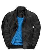 B&C COLLECTION Wasserdichte Blouson-Jacke Trooper Herren – Black/Cobalt Blue